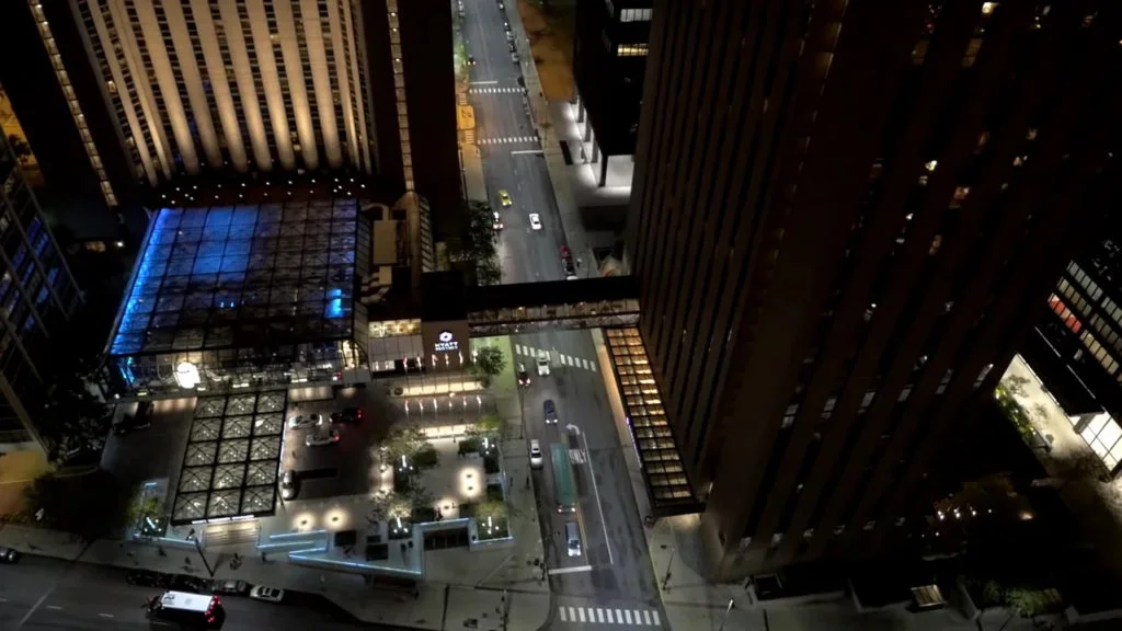 Hyatt Regency Chicago Aerial Footage — film still